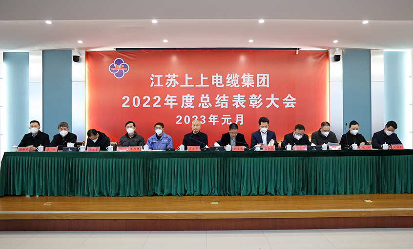 918博天堂电缆盛大召开2022年度总结表扬大会